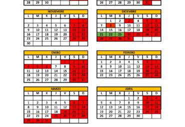 Calendario curso 26/27